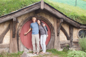 Lori and I at Hobbiton