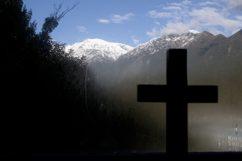 View from a chapel in Franz Josef