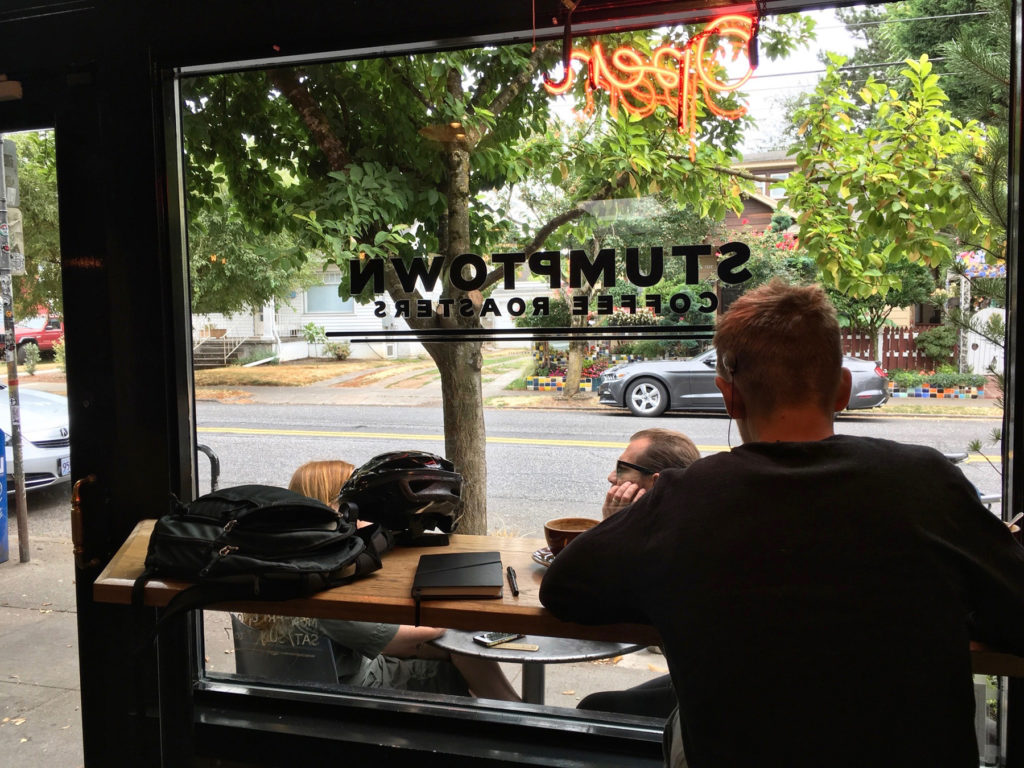 Stumptown Coffee window