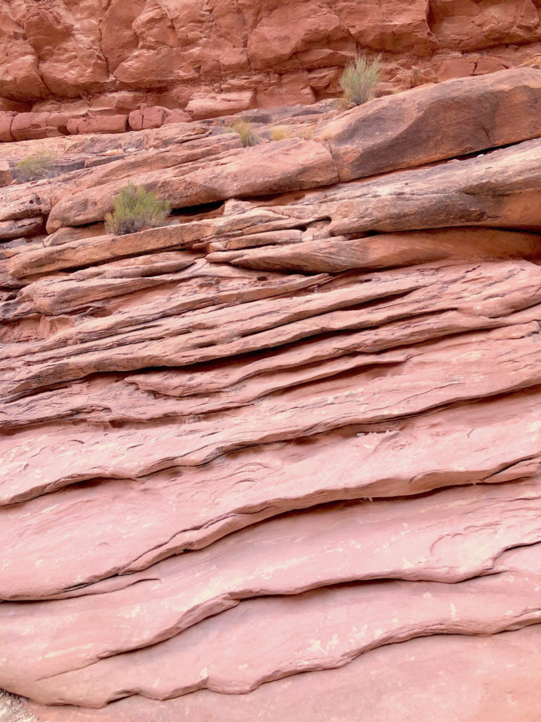 Orange layers of rock